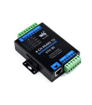 4-Ch RS485 to RJ45 Ethernet Serial Server, with Common Network PORT