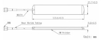 433 Mhz Antenna / RG174/3M,SMA Straight male/Adhesive - Thumbnail