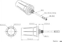 433 Mhz Antenna / RG58/2 dBi,SMA Straight male/Screw - Thumbnail