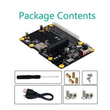 Mini PCIe Wireless Module Adapter Card for Raspberry Pi (LTE BASE HAT)