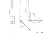 4G Antenna / SMA/m 90-180 Degree - Thumbnail