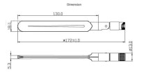 4G LTE ANTENNA, SMA/M , 5 dBi , 90-180 degree - Thumbnail