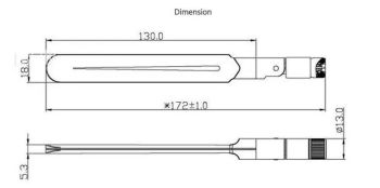 4G LTE ANTENNA, SMA/M , 5 dBi , 90-180 degree 