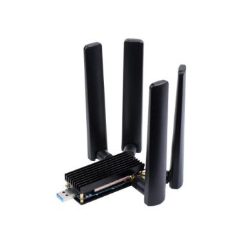 5G DONGLE Module, quad antennas, USB3.1 port, Aluminum Alloy Heatsink,