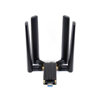 5G DONGLE Module, quad antennas, USB3.1 port, Aluminum Alloy Heatsink,