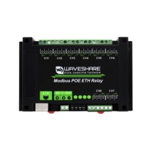 WAVESHARE - 8-ch Ethernet Relay Module, Modbus RTU/Modbus TCP Protocol, PoE port C