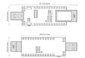 Bluetooth Mesh HOST Module Programmer- BL Version 5.0 - with Antenna