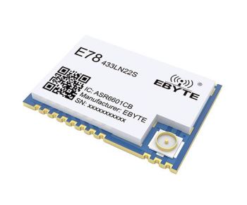 E78-433LN22S STM8L152, ASR6601, 433 MHz, 22dBm, 5.6km, 20*14*2.8mm, 