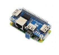 Ethernet / USB HUB HAT for Raspberry Pi, 1x RJ45, 3x USB - Thumbnail