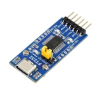 WAVESHARE - FT232 USB UART Board (Type C), USB To UART (TTL) Communication Module,