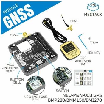 GNSS Module with,ATM,IMU,Magnetometer(NEO-M9N, BMP280, BMI270, BMM150)