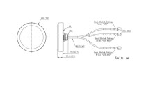 GPS+LTE+868 Combination Antenna, RG174/30CM, SMA Male, Screw mounting - Thumbnail