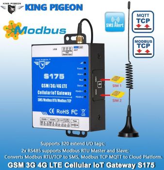 GSM 3G 4G Modbus TCP to MQTT IoT Gateway