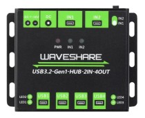 Industrial grade USB HUB, Extending 4x USB 3.2 Ports, Switchable dual - Thumbnail