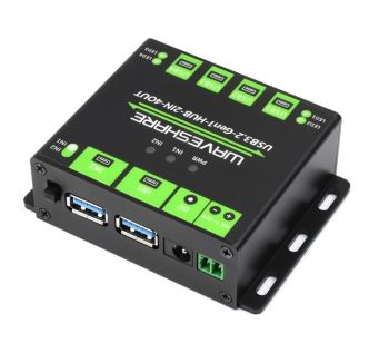 Industrial grade USB HUB, Extending 4x USB 3.2 Ports, Switchable dual 