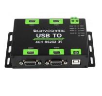 Industrial Isolated USB To 4-Ch RS232(Male) Converter, - Thumbnail