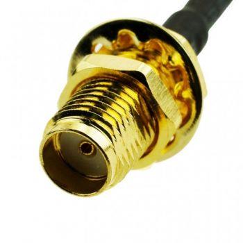 IPEX/f+27 cm Cable+SMA/f (Bulkhead)