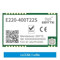 LoRa Wireless module, 410.125MHz~493.125MHz.22dbm. 5km. LLCC68. - Thumbnail