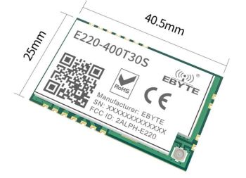 LoRa Wireless module,SMD, 433/470MHz.30dbm. 10km. LLCC68. 