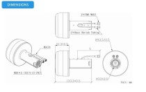 LTE MIMO Antenna, RG174, SMA male connector - Thumbnail