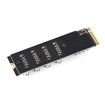 M.2 to PCIe 4-Ch Expander, Using With PCIe X1 to PCIe X16 Expander