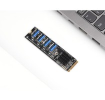 M.2 to PCIe 4-Ch Expander, Using With PCIe X1 to PCIe X16 Expander - Thumbnail