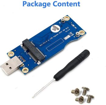 Mini PCI-E to USB Adaptera with SIM card Slot for WWAN/LTE Module 3G/4G