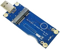 Mini PCI-E to USB Adaptera with SIM card Slot for WWAN/LTE Module 3G/4G - Thumbnail