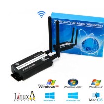 Mini PCI-E Wireless Adapter to USB 2.0 Riser Card with SIM Slot + Case - Thumbnail