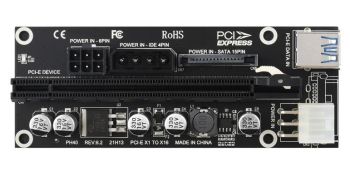 PCIe X1 to PCIe X16 Expander, Using With M.2 to PCIe 4-Ch Expander