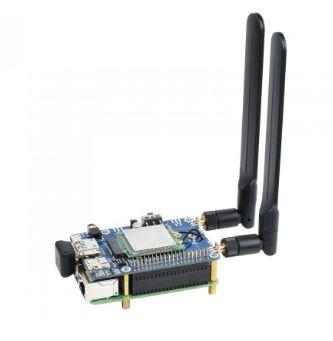 SIM7600G-H M.2 4G HAT for Raspberry Pi, LTE CAT4 High Speed, 4G/3G/2G,