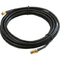 SMA/m , 2Meter, RG58 Cable , SMA/f Bulkhead - Thumbnail