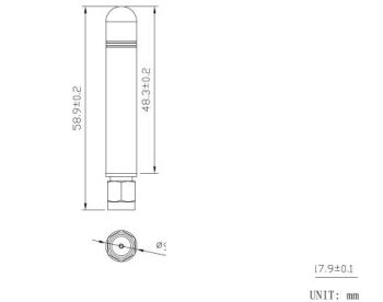 WIFI Antenna 5.8 GHz / SMA/m 90 Degree