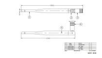 WIFI Antenna / RP SMA-m/ 5dBi - Thumbnail