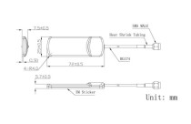 WIFI Antenna / SMA m/ 3dBi/RG174 - Thumbnail